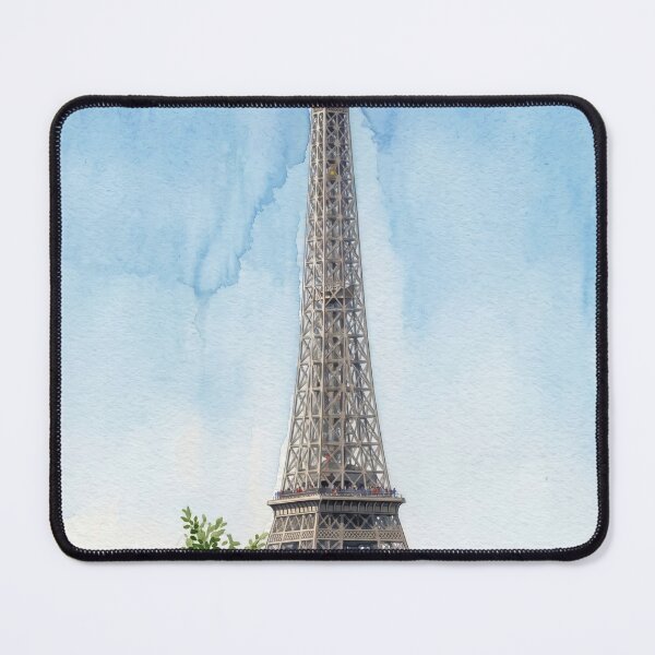 Item preview, Eiffel Tower Rising Above the Treetops — Vertical Paris Watercolor designed and sold by M.ALK.Watercolor.