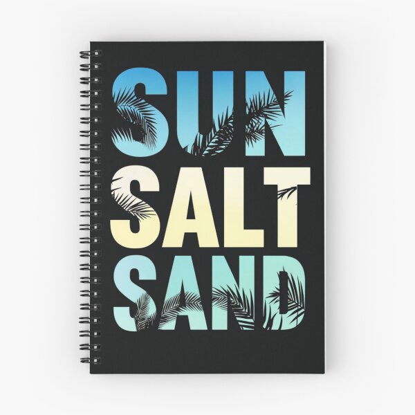Item preview, Sun Salt Sand Tropical Palm Beach Typography designed and sold by ExpressoJungle.
