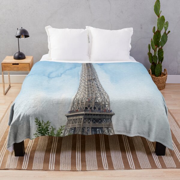 Item preview, Eiffel Tower Rising Above the Treetops — Vertical Paris Watercolor designed and sold by M.ALK.Watercolor.