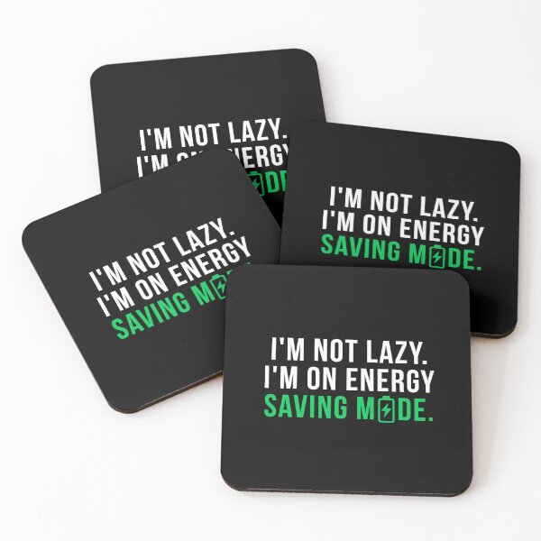 Item preview, Im Not Lazy Im On Energy Saving Mode Funny Humor T-Shirt Tech Gift Sarcastic Tee designed and sold by TongTang.
