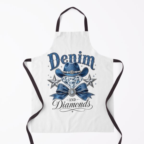 Item preview, Denim And Diamonds Western Cowgirl Glam Country Chic Vintage Design designed and sold by DuneHaicna.