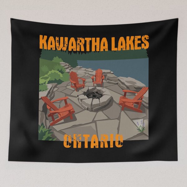 Item preview, Kawartha Lakes - Ontario (with Orange Lettering) designed and sold by VelvetRoom.