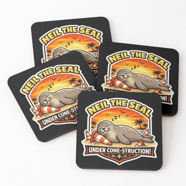 Item preview, Under Cone-struction – Neil the Seal designed and sold by Sloyar.