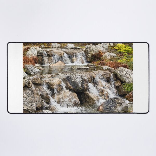 Item preview, Little waterfall in Setagaya park, Vienna. View of waterfall in Japanese-style garden at springtime. designed and sold by goceris.