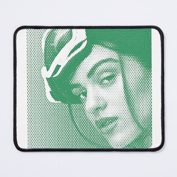 Item preview, Rosalía Green Halftone Portrait Poster Art designed and sold by gringoods.