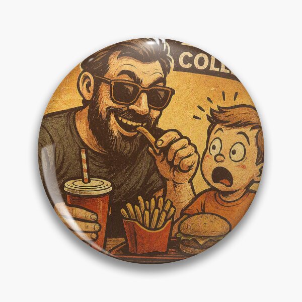 Item preview, Dad Tax Collector — One Fry Minimum, Family Policy | Retro Bearded Dad Humor Design designed and sold by SpitfireDesign.
