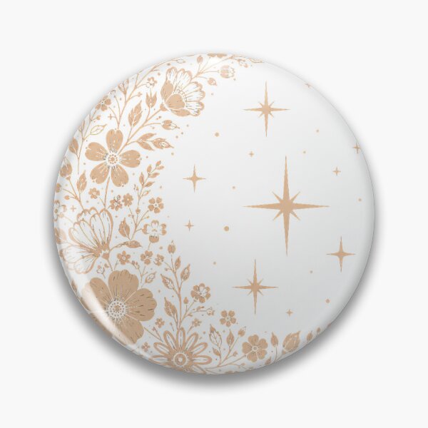Item preview, Floral Crescent Moon | Botanical Celestial Line Art Design designed and sold by CalmMandala.