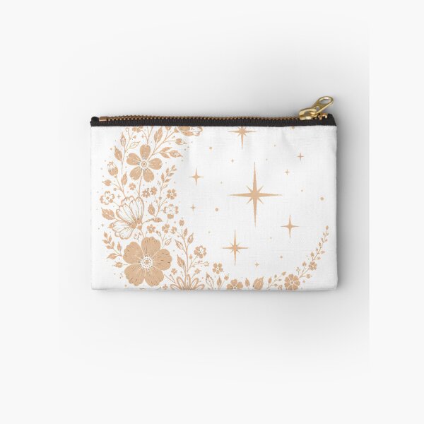 Item preview, Floral Crescent Moon | Botanical Celestial Line Art Design designed and sold by CalmMandala.