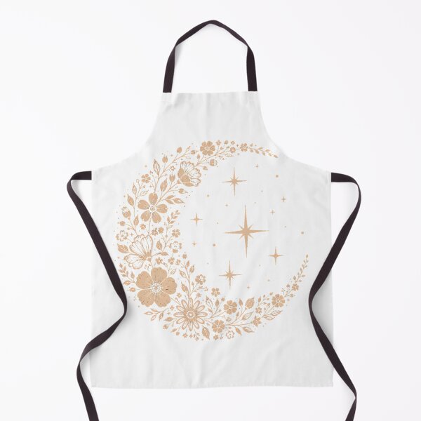 Item preview, Floral Crescent Moon | Botanical Celestial Line Art Design designed and sold by CalmMandala.
