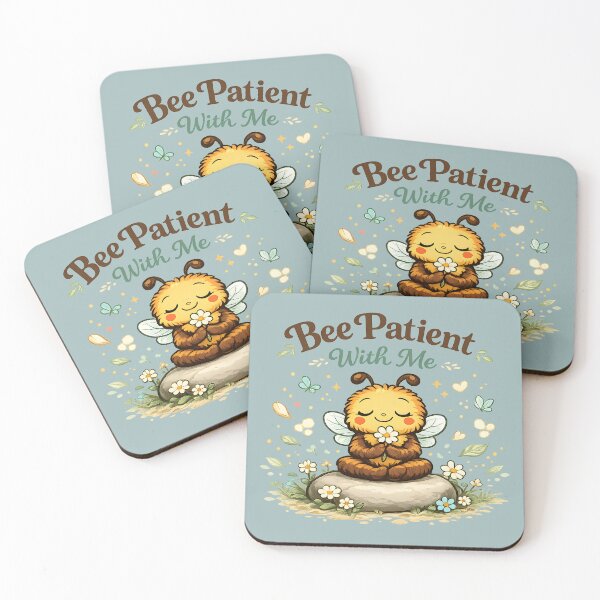 Item preview, Bee Patient With Me Cute Bee T-Shirt | Self Compassion Bee SVG | Retro Vintage Mental Health Illustration designed and sold by  MAD's Recreation Studio.