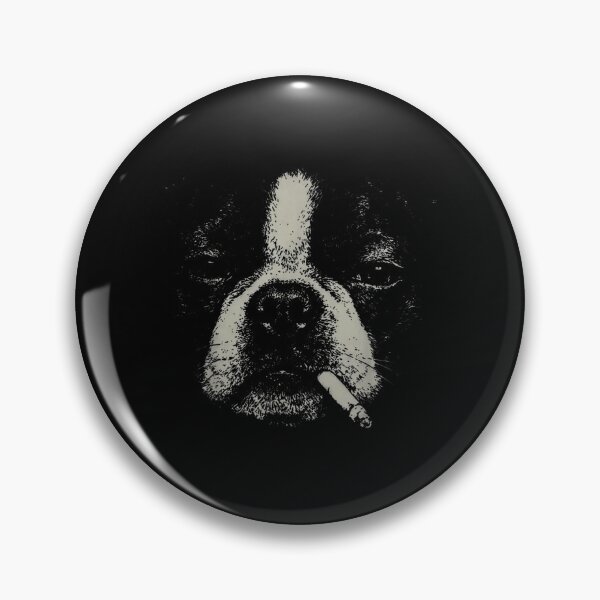 Item preview, Grumpy Dog Smoking Cigar Funny Tough Bulldog Vintage Portrait Design designed and sold by GalenoHenley.