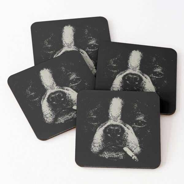 Item preview, Grumpy Dog Smoking Cigar Funny Tough Bulldog Vintage Portrait Design designed and sold by GalenoHenley.