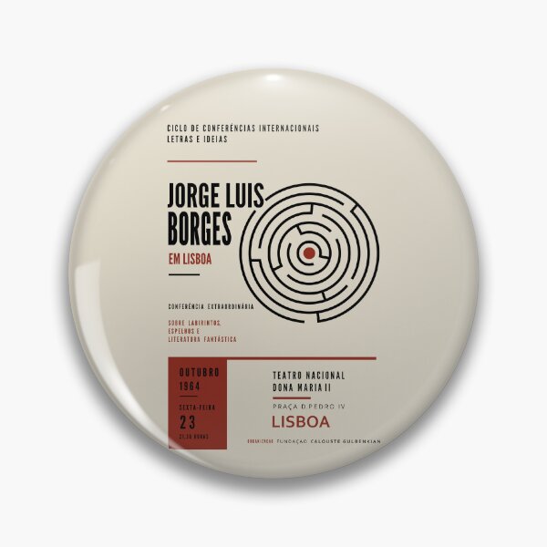 Item preview, Jorge Luis Borges Fictional Lecture Poster | Minimalist Literary Wall Art designed and sold by FULLER FACTORY.
