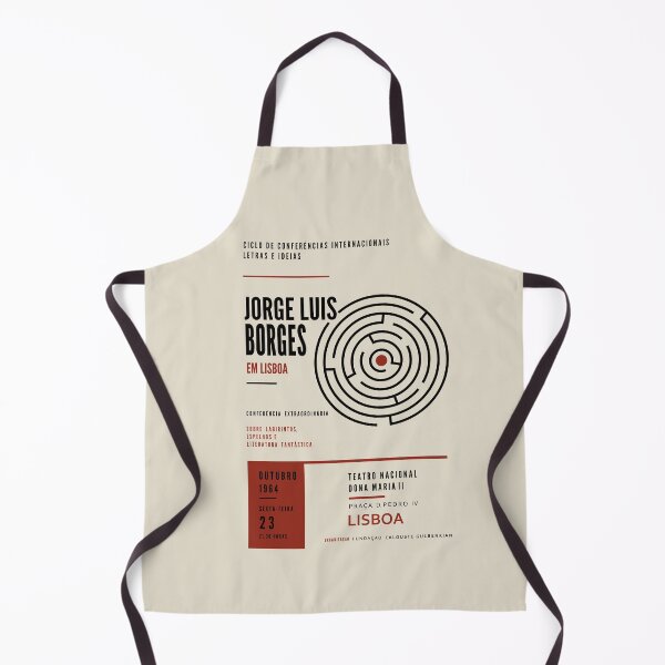 Item preview, Jorge Luis Borges Fictional Lecture Poster | Minimalist Literary Wall Art designed and sold by FULLER FACTORY.