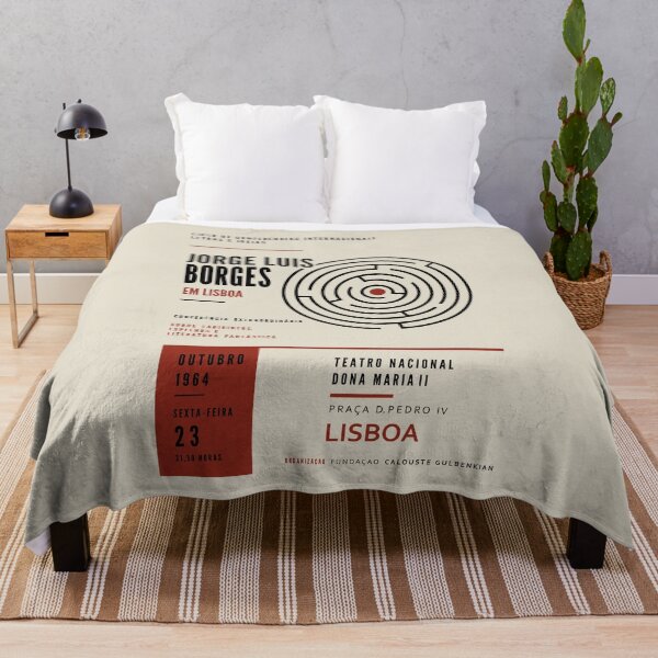 Item preview, Jorge Luis Borges Fictional Lecture Poster | Minimalist Literary Wall Art designed and sold by FULLER FACTORY.