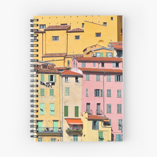 Item preview, Colorful old buildings in Menton city, France, summertime designed and sold by goceris.