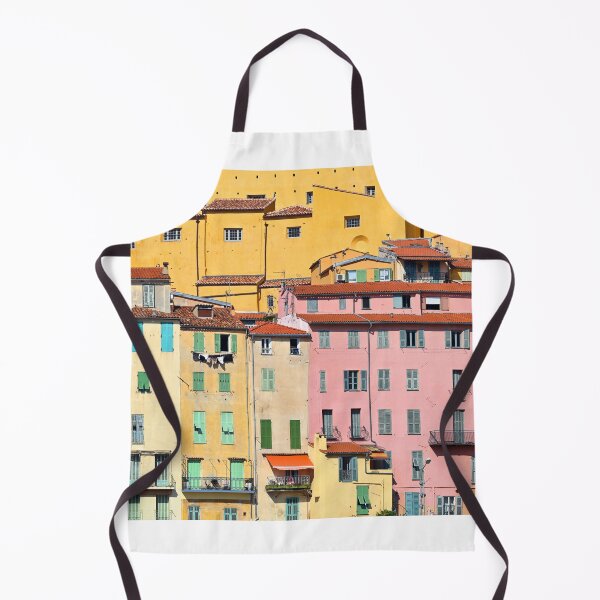 Item preview, Colorful old buildings in Menton city, France, summertime designed and sold by goceris.