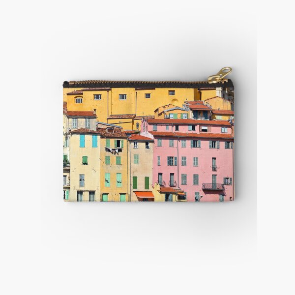 Item preview, Colorful old buildings in Menton city, France, summertime designed and sold by goceris.