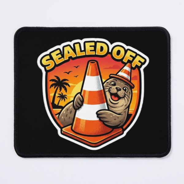 Item preview, Under Cone-struction – Neil the Seal designed and sold by Sloyar.