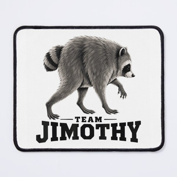 Item preview, Team Jimothy Funny Raccoon Fan Club Vintage Wildlife Mascot Design designed and sold by DienesAngele.