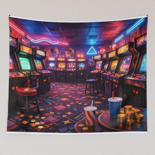 Item preview, Retro Arcade Paradise designed and sold by H A R L E I G H .