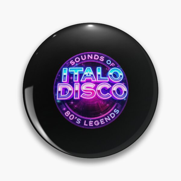 Item preview, Italo Disco Sounds of 80s Legends Vintage Retro Badge designed and sold by Graphroad.