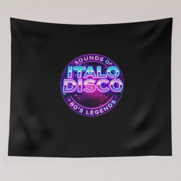 Item preview, Italo Disco Sounds of 80s Legends Vintage Retro Badge designed and sold by Graphroad.