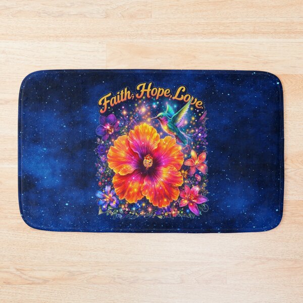 Item preview, Faith, Hope, Love – Cosmic Hibiscus and Hummingbird Harmon designed and sold by MysticOzzy.
