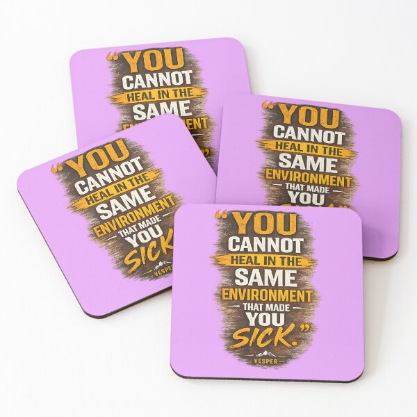 Item preview, Healing Quote Typography | You Cannot Heal in the Same Environment designed and sold by EvergreenThread.