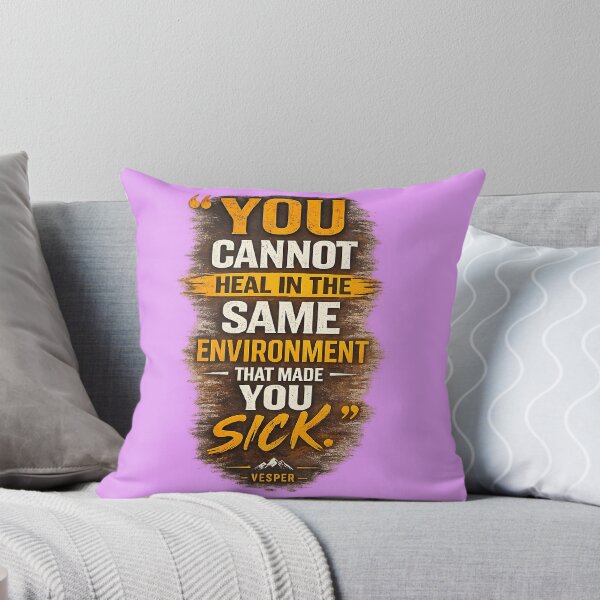 Item preview, Healing Quote Typography | You Cannot Heal in the Same Environment designed and sold by EvergreenThread.