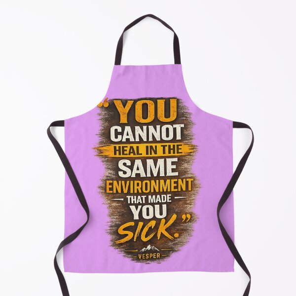 Item preview, Healing Quote Typography | You Cannot Heal in the Same Environment designed and sold by EvergreenThread.