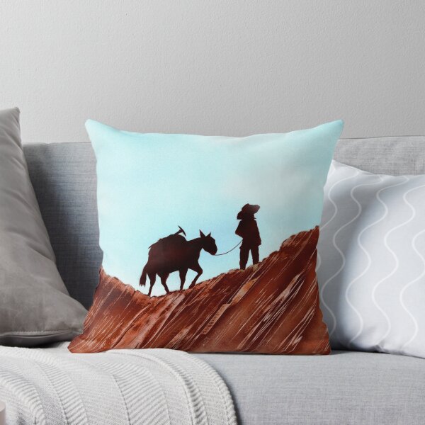 Item preview, Gold Miner and Pack Mule Silhouette Spray Paint Art designed and sold by Jason Girard.