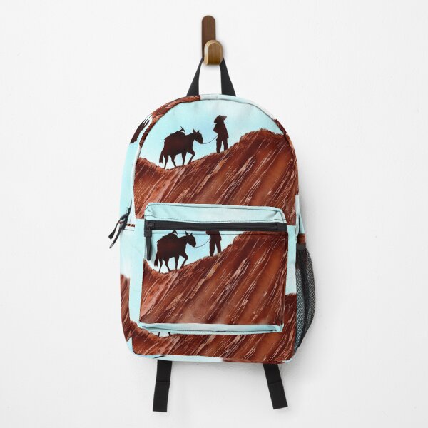 Item preview, Gold Miner and Pack Mule Silhouette Spray Paint Art designed and sold by Jason Girard.