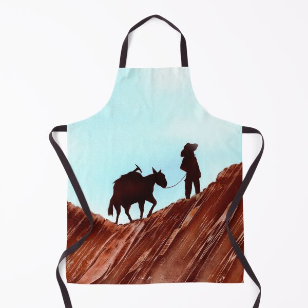 Item preview, Gold Miner and Pack Mule Silhouette Spray Paint Art designed and sold by Jason Girard.