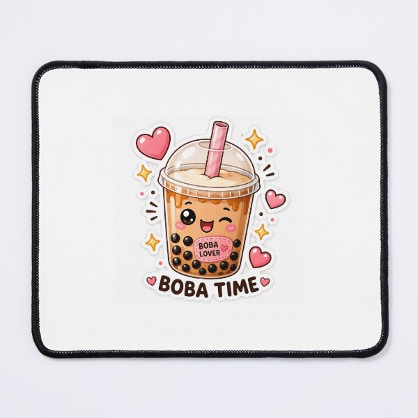 Item preview, Cute Kawaii Boba Tea Sticker - Boba Time Bubble Tea Lover Cartoon designed and sold by dkdesign26.