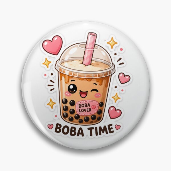 Item preview, Cute Kawaii Boba Tea Sticker - Boba Time Bubble Tea Lover Cartoon designed and sold by dkdesign26.