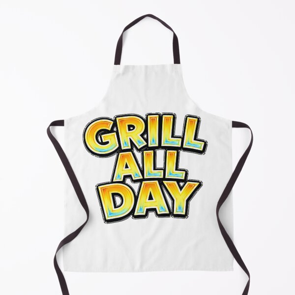 Item preview, Grill All Day – Hand Drawn Childlike Typography designed and sold by Mac Sketches.