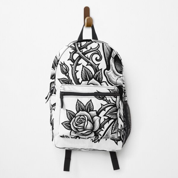 Item preview, Gothic skull with Rosses tatoo art designed and sold by Alokaprintshop.