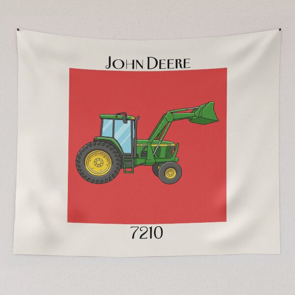 Item preview, John Deere 7210 Vintage Tractor Poster designed and sold by Dimensionality.