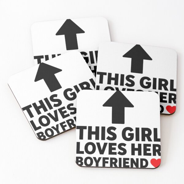 Item preview, This Girl Loves Her Boyfriend ❤️ | Funny Girlfriend T-Shirt & Sticker designed and sold by FuzzDrive.