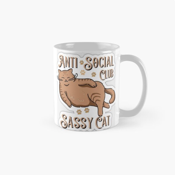 Item preview, Anti Social Sassy Cat designed and sold by EasyTake.