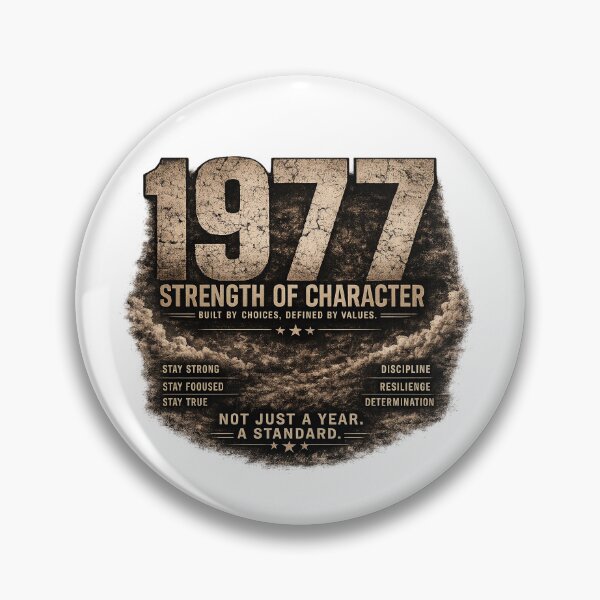 Item preview, 1977 Strength of Character Vintage Birthday Design designed and sold by JMDG Studio.