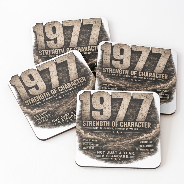 Item preview, 1977 Strength of Character Vintage Birthday Design designed and sold by JMDG Studio.
