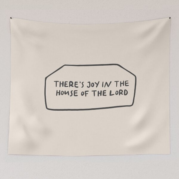 Item preview, There's Joy In The House Of The Lord Minimalistic Christian Bible Study Decor designed and sold by oneofthesedayys.