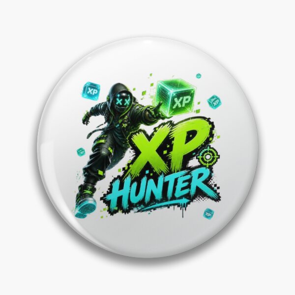 Item preview, XP HUNTER Gaming Sticker | Neon Gamer Esports Streetwear Design designed and sold by Stylestickers55.