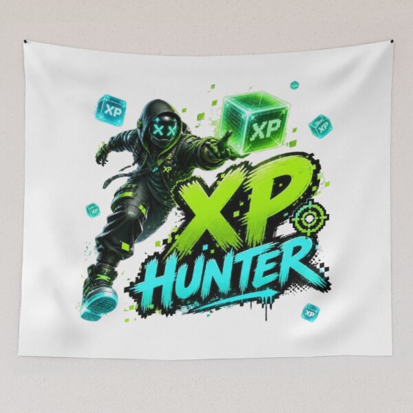 Item preview, XP HUNTER Gaming Sticker | Neon Gamer Esports Streetwear Design designed and sold by Stylestickers55.