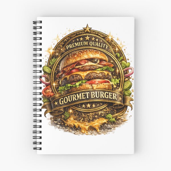 Item preview, Premium Gourmet Burger Badge | Classic Cheeseburger Vintage Restaurant Sticker designed and sold by irfanshikh.