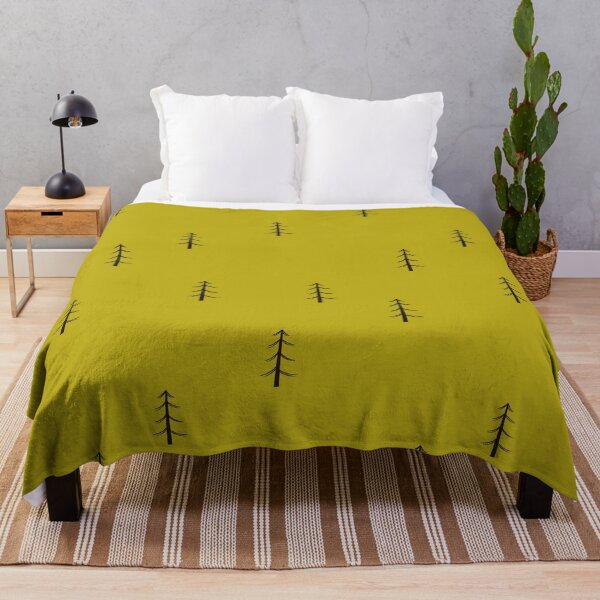 Item preview, Minimalist Forest on Dark Yellow designed and sold by KSimpson838.