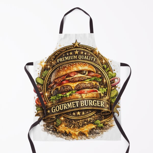 Item preview, Premium Gourmet Burger Badge | Classic Cheeseburger Vintage Restaurant Sticker designed and sold by irfanshikh.