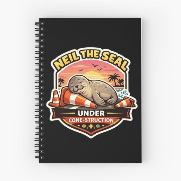 Item preview, Under Cone-struction – Neil the Seal designed and sold by Sloyar.